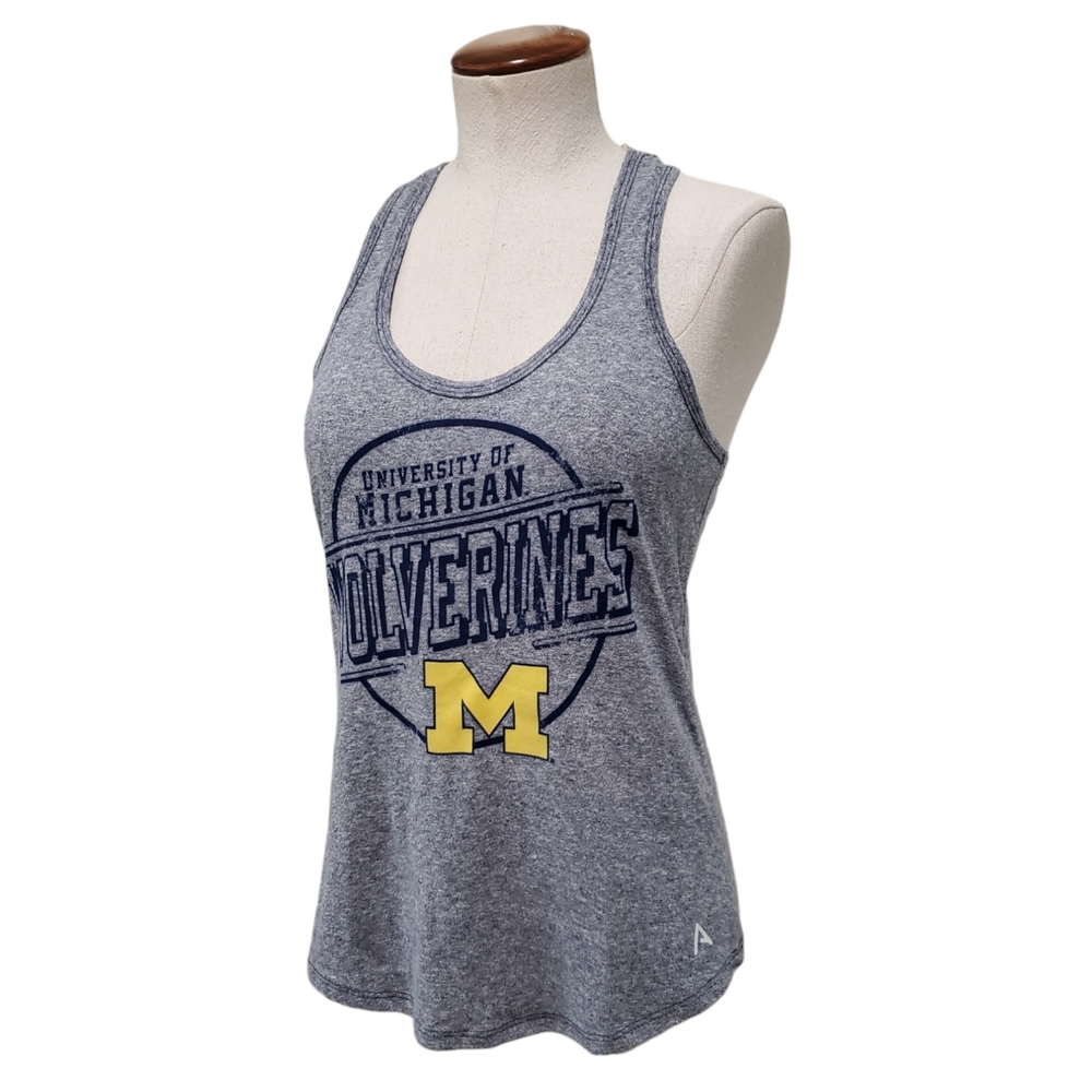 Alta Gracia Michigan Wolverines Relaxed Fit Mock Twist Lolita Tank Top Navy S